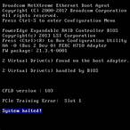 pcie training error slot 1